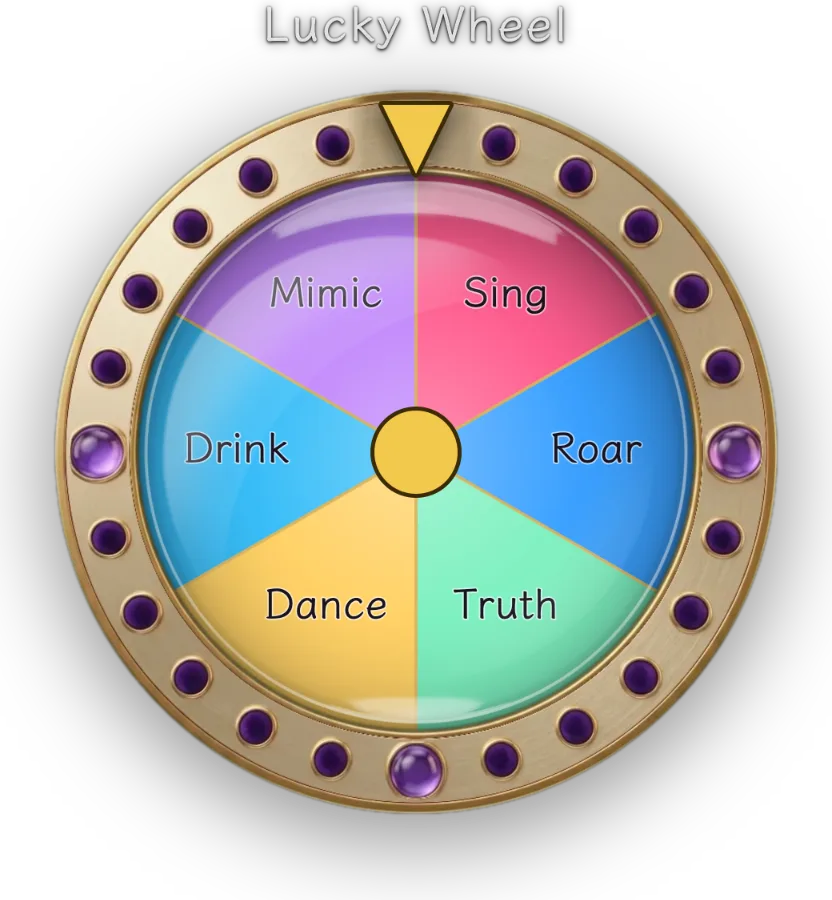 Lucky / Forfeit Wheel — Four styles: wheel, card flip, fortune sticks and prize ball machine, with odds you set. Use it for forfeits or giveaways.