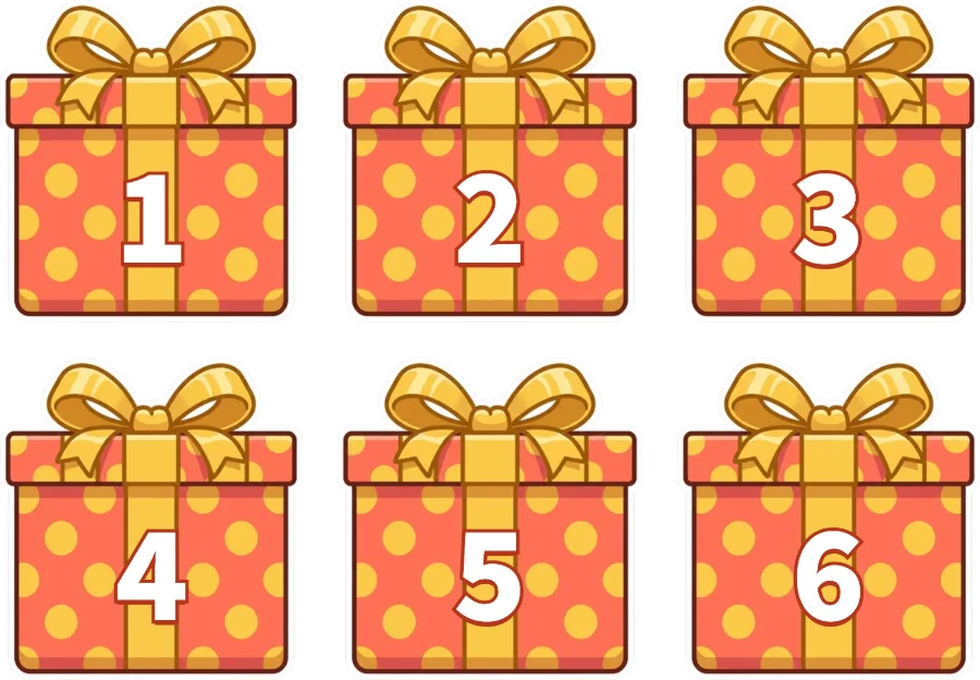 Caja sorpresa — El anfitrión elige una caja y revela el regalo asignado. Los espectadores participan enviando ese regalo.