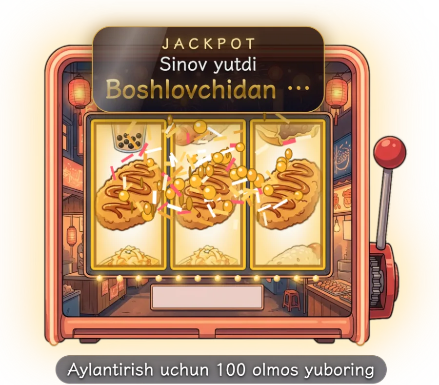 Slot mashina — Ekran burchagida turadi va sovgʻalar belgilangan chegaraga yetganda oʻzi aylanadi. Sovrinlar va ehtimollarni oʻzingiz belgilaysiz, mashinaning beshta koʻrinishi bor.