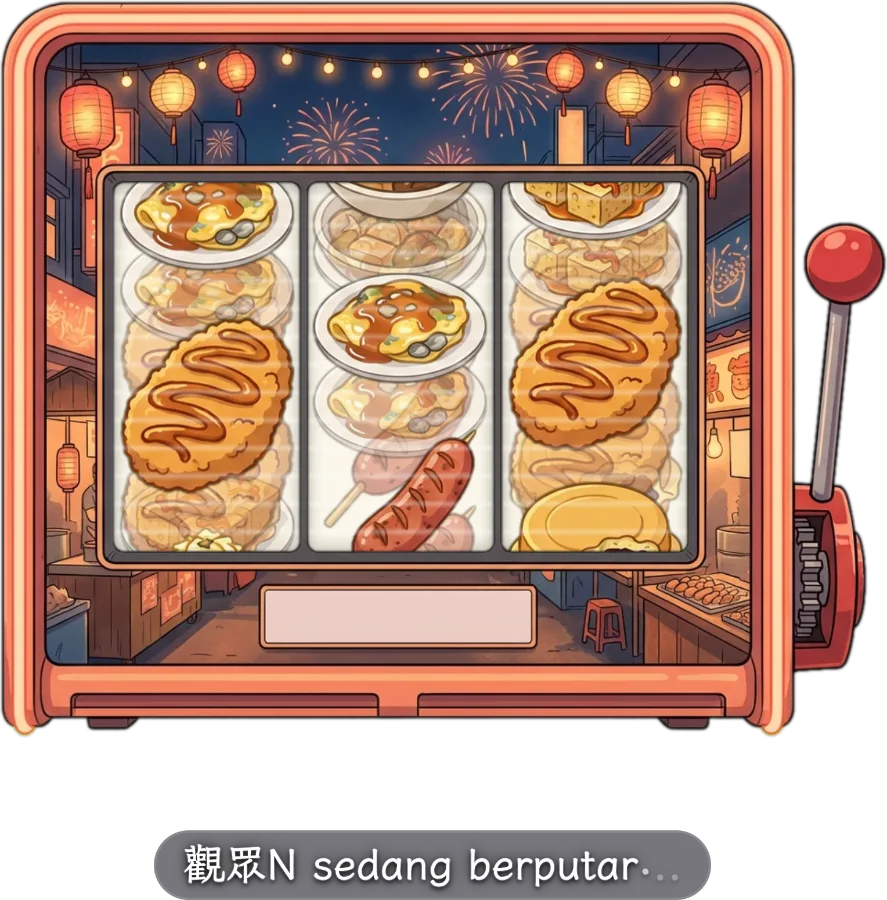 Mesin Slot — Mesin slot yang selalu ada di sudut layar: begitu hadiah mencapai ambang, tuasnya ditarik otomatis; hadiah dan peluang diatur host, lima tampilan mesin bisa diganti sekali ketuk.