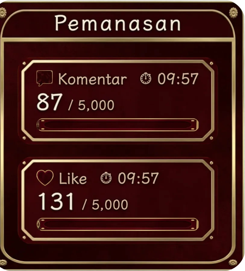 Papan Pemanasan — Papan pemanasan multi-track plus countdown sebelum live mulai, ubah waktu tunggu jadi bagian dari acara.